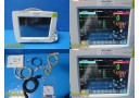 Philips M8002A Intellivue MP30 Monitor W/ M3001A Module & Patient Leads ~ 33917