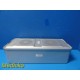 Aesculap JN445 Sterilization Container Extra Long 26"X11" W/ Tray & Plates~33919 