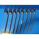 Lot of 8 Zimmer Orthopedics Traction Frame Angled IV Posts With Clamp ~ 33991