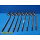 Lot of 8 Zimmer Orthopedics Traction Frame Angled IV Posts With Clamp ~ 33991