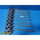 Lot of 8 Zimmer Orthopedics Traction Frame Angled IV Posts With Clamp ~ 33991