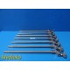 7X Zimmer Orthopedics Traction Frame I.V Post W/ Clamp 18" Length ¾" Dia~33761