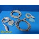 GE 120 Series Model 0129 Maternal Fetal Monitor W/ US & Toco Transducers ~ 34011