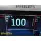2014 Philips VS4 Sure Signs Vital Monitor W/ Leads & Genius 2 Thermometer ~34149