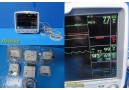 GE Dash 5000 Patient Monitor (IPB, NBP, ECG, SpO2, TEMP) W/ NEW Leads ~ 34102