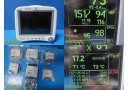 GE Dash 4000 MULTI-PARA MONITOR, CO2 IBP NBP ECG TEMP Masimo SPO2 & Print~ 34054