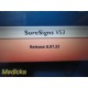 2012 Philips Sure Signs VS3 Vitals Monitor W/ Patient Leads &Client Bridge~34219
