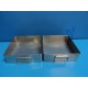 2 x JARIT INSTRUMENT STERILIZATION CONTAINER / STEAM STERILIZATION TRAY (11614)