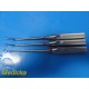 Codman SPO1137-40 SPO1137-39 & SPO1137-38 Angled Ring Cone Curettes Set ~ 35588