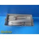 Codman SPO1137-40 SPO1137-39 & SPO1137-38 Angled Ring Cone Curettes Set ~ 35588
