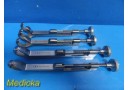 4X Zimmer 3206 (2x1 Jaw, OL 7") & 3208 (1X1 Jaw OL 8") Lambert Bone clamps~35650