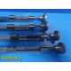 4X Zimmer 3206 (2x1 Jaw, OL 7") & 3208 (1X1 Jaw OL 8") Lambert Bone clamps~35650