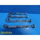 4X Zimmer 3206 (2x1 Jaw, OL 7") & 3208 (1X1 Jaw OL 8") Lambert Bone clamps~35650