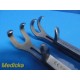 4X Zimmer 3206 (2x1 Jaw, OL 7") & 3208 (1X1 Jaw OL 8") Lambert Bone clamps~35650