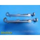 4X Zimmer 3206 (2x1 Jaw, OL 7") & 3208 (1X1 Jaw OL 8") Lambert Bone clamps~35650