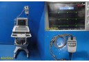 2018 GE Mac 5500HD ECG Machine W/ CAM-14 Module, Leads, Trolley & Server ~35352