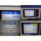 Drager 8412980 Evita 4 Intensive Care Vent W/ Air Compressor Cart ~ 35656
