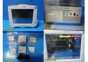 Philips Intellivue MP50 Patient Monitor W/ Leads & MMS/IBP/Print Modules ~ 35348