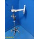Olympus Scopeguide MAJ-1868 Receiver Dish W/ IF Cable, Arm, Rolling Stand ~35395