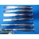 6X Codman Symmetry Surgical Assorted STR/CVD Smith Peterson Osteotomes ~ 35710