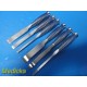 6X Codman Symmetry Surgical Assorted STR/CVD Smith Peterson Osteotomes ~ 35710