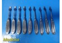 9X Richards Smith & Nephew 28-1811 Chandler Elevators | 8" | 19mm Blade ~ 35743