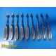 9X Richards Smith & Nephew 28-1811 Chandler Elevators | 8" | 19mm Blade ~ 35743