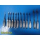12X Symmetry Surgical Aesculap S&N Chandler Elevators (13, 19, 25 & 30mm) ~35472