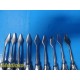 12X Symmetry Surgical Aesculap S&N Chandler Elevators (13, 19, 25 & 30mm) ~35472