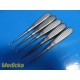 Lot of 5 Aesculap FK613R FK611R (Bruns) & FK622R (Schede) Bone Curettes ~ 35750