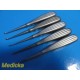 Lot of 5 Aesculap FK613R FK611R (Bruns) & FK622R (Schede) Bone Curettes ~ 35750