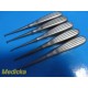 Lot of 5 Aesculap FK613R FK611R (Bruns) & FK622R (Schede) Bone Curettes ~ 35750