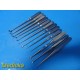 12X V. Mueller Zimmer Assorted Bone Curettes Oval Cup | Straight/Angled ~ 35759