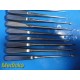 12X V. Mueller Zimmer Assorted Bone Curettes Oval Cup | Straight/Angled ~ 35759