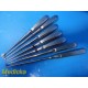 7X Zimmer Jarit Weck Aspen Symmetry Assorted Bone Curette Straight/Angled~35760