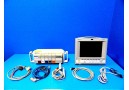 HP Viradia 24C CRITICAL CARE Color Patient Monitor W - Rack Modules & Leads  12241