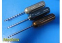 3X Arthrex AR-6563 AR-6536 & AR-6531 Obturators for Instrument Cannula ~ 36063