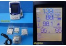 2013 Welch Allyn 45NTO Hill Rom Spot Vital Signs LXI Monitor W/ PSU, Leads~36583
