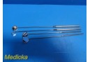 4X Jarit V. Mueller Assorted Laryngeal Mirrors W/ Handles 12, 15 & 18mm ~ 33636