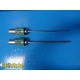 2X Intuitive Surgical DaVinci 372010-02 & 372011-02 Rigid Scopes W/ Case