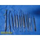 25X W.Lorenz Hu-Friedy Dental Surgical Set Gag Curettes Explorers Forceps~37133