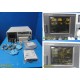 GE 120 Series Maternal/Fetal Monitor W/ OEM Transducers & NEW Leads ~ 37043