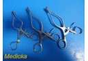 3X Codman Aesculap V.Muller Weitlaner Retractors 3x4 Blunt Prongs 5½ & 6½"~36187