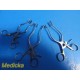 3X Codman Aesculap V.Muller Weitlaner Retractors 3x4 Blunt Prongs 5½ & 6½"~36187