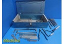 Zimmer Harrington Spinal Instrument W/ Ratchet Distraction Rods,Hooks,Case~36724