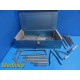 Zimmer Harrington Spinal Instrument W/ Ratchet Distraction Rods,Hooks,Case~36724