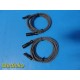 2X Richard Wolf 8108.031 HF (High Frequency) Bipolar Connecting Cable 10ft~36898
