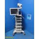 Conmed Linvatec VP8500 Video Cart W/ 6 Narow Shelves, Sec. Monitor & Boom~ 36410