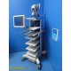 Conmed Linvatec VP8500 Video Cart W/ 6 Narow Shelves, Sec. Monitor & Boom~ 36410