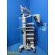 Conmed Linvatec VP8500 Video Cart W/ 6 Narow Shelves, Sec. Monitor & Boom~ 36410